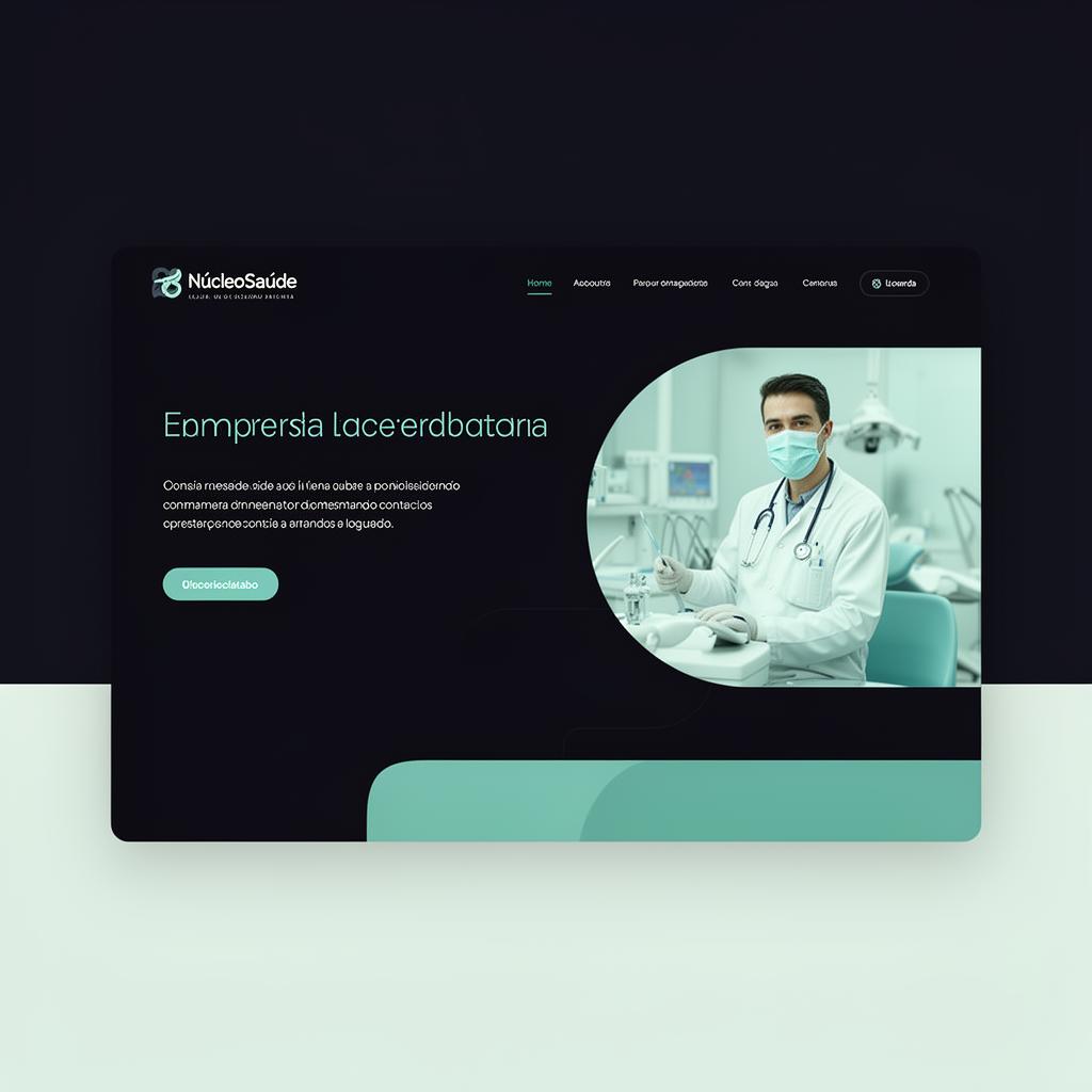 Prévia da landing page — Clínica Núcleo Saúde