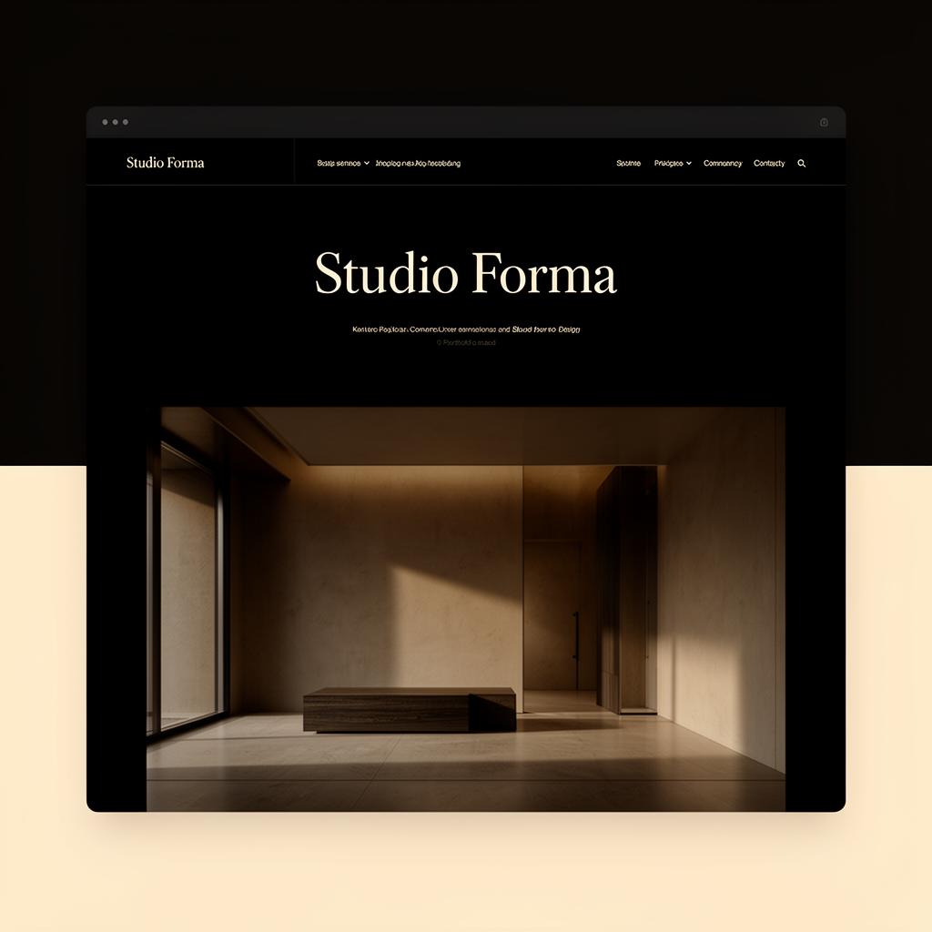 Prévia da landing page — Studio Forma