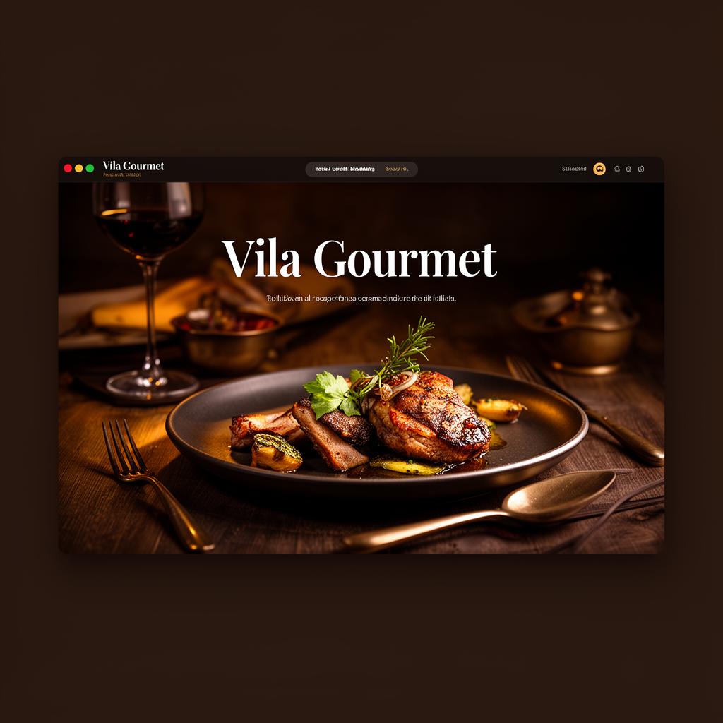 Prévia da landing page — Restaurante Vila Gourmet